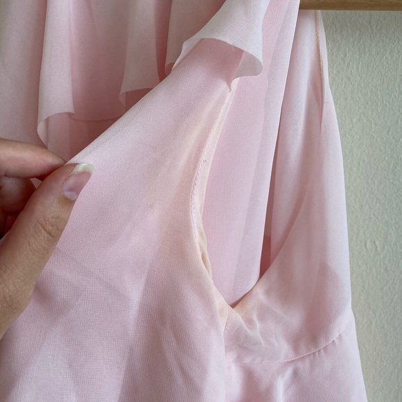 SOLD - French Connection Pink Ruffle Top - Picture 5 of 6